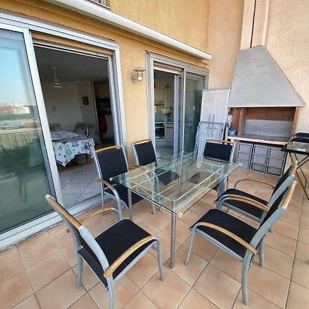 T3 Moderne 6p Au Bord De La Mer, Le Barcares, Parking Et Terrasse - Fr-1-81-593 * Le Barcares